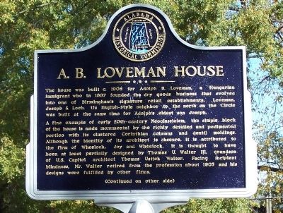A.B. Loveman House Marker image. Click for full size.