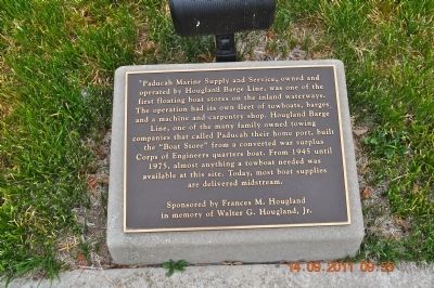 Paducah Marine Supply and Service Marker image. Click for full size.