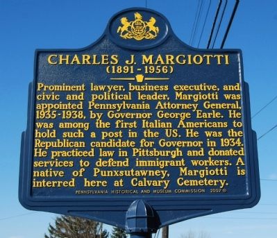 Charles J. Margiotti Marker image. Click for full size.