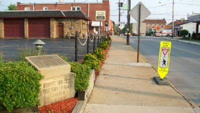 Site of Former Associate Reformed and United Presbyterian Churches Marker image. Click for full size.