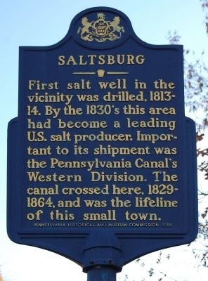 Saltsburg Marker. Click for full size. Saltsburg Marker image. Click for full size.