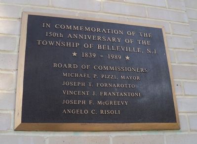 150th Anniversary of Belleville Marker image. Click for full size.