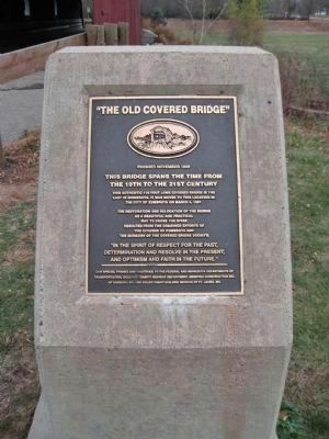 Zumbrota Covered Bridge Marker image. Click for full size.