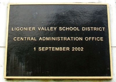 Ligonier Depot School District Marker image. Click for full size.
