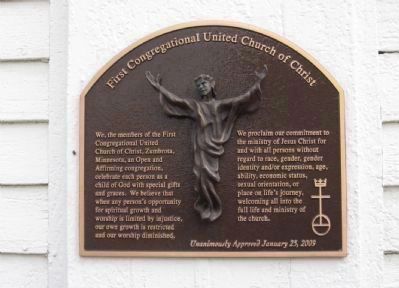 First Congregational United Church of Christ Plaque image. Click for full size.