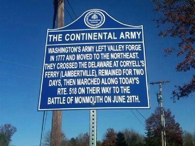 The Continental Army Marker image. Click for full size.