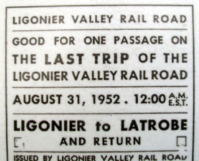 Last Run Ticket on Road versus Rail Marker image. Click for full size.