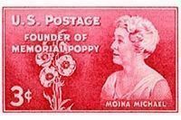 Moina Michael Stamp image. Click for full size.
