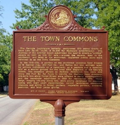 The Town Commons Marker image. Click for full size.
