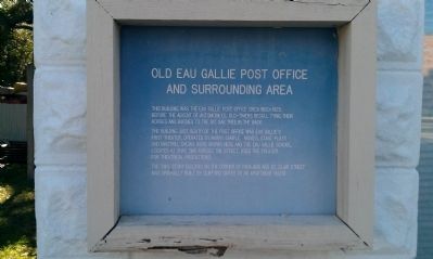 Old Eau Gallie Post Office and Surrounding Area Marker image. Click for full size.