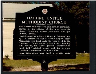 Daphne United Methodist Church Marker image. Click for full size.