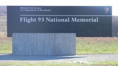 Flight 93 National Memorial - signage, on Sauffler Road at the entrance off Lincoln Highway image. Click for full size.
