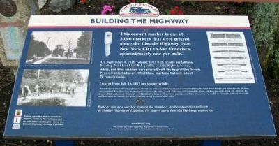 Building the Highway Marker image. Click for full size.