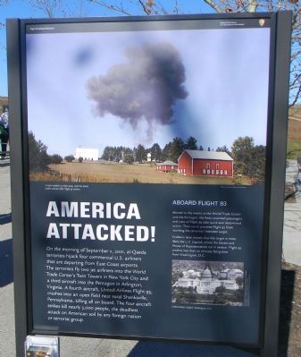 Flight 93 Marker Panel 1. Click for full size. Flight 93 Marker Panel 1 image. Click for full size.