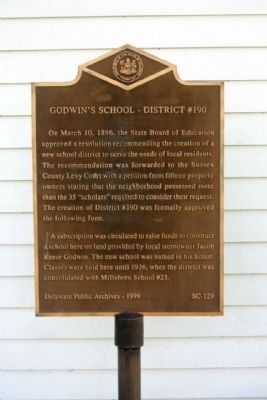 Godwin's School - District #190 Marker image. Click for full size.