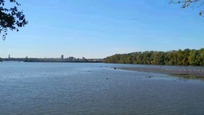 Oxon Cove near the District line: view southwestward toward the Potomac River image. Click for full size.