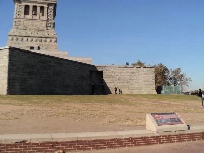 Marker on Liberty Island. Click for full size. Marker on Liberty Island image. Click for full size.