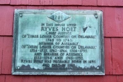 Ryves Holt House Marker image. Click for full size.