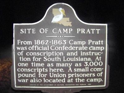 Site of Camp Pratt Marker image. Click for full size.