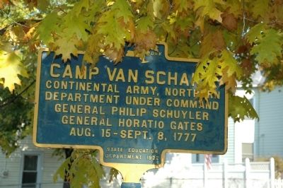 Camp Van Schaick Marker image. Click for full size.