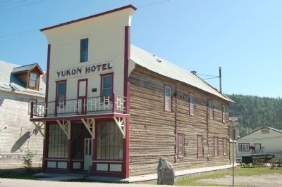 Yukon Hotel and Marker image. Click for full size.