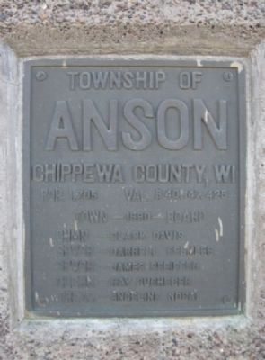 Township of Anson Plaque image. Click for full size.