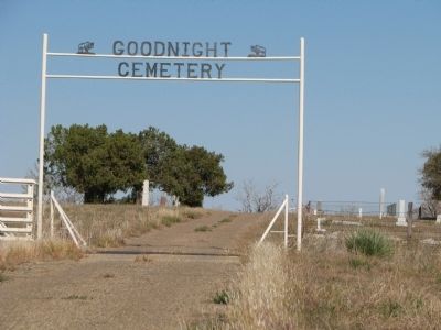 Goodnight Cemetery entrance. Click for full size. Goodnight Cemetery entrance image. Click for full size.