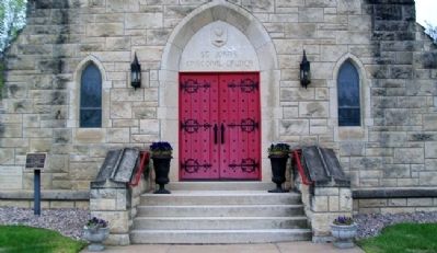 St. John's Episcopal Church and Marker image. Click for full size.