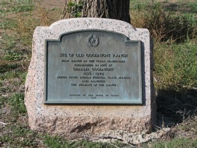 Site of Old Goodnight Ranch Marker image. Click for full size.