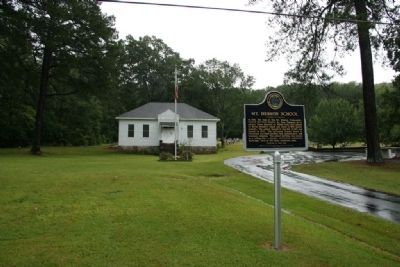 Mt. Hebron School and Marker image. Click for full size.