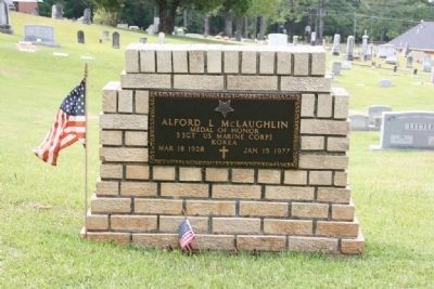 Gravesite of Medal of Honor Recipient S. Sgt. Alford L. McLaughlin image. Click for full size.