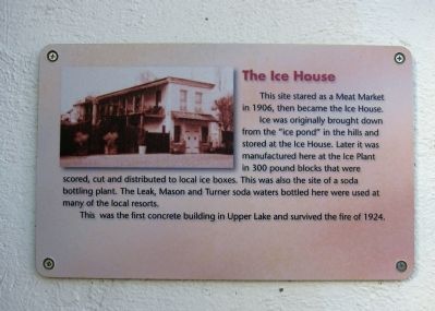 The Ice House Marker. Click for full size. The Ice House Marker image. Click for full size.