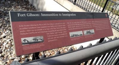 Fort Gibson: Ammunition to Immigration Marker image. Click for full size.