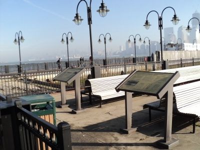 Markers in Liberty State Park image. Click for full size.
