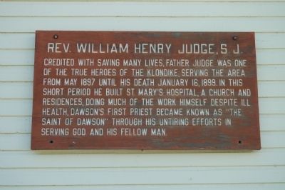 Rev, William Henry Judge, S.J. Marker image. Click for full size.