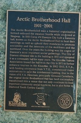 Arctic Brotherhood Hall Marker image. Click for full size.