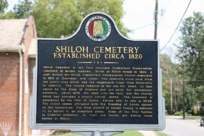 Shiloh Cemetery Marker image. Click for full size.