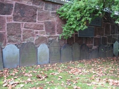Gravestones in the Grove Street Cemetery image. Click for full size.
