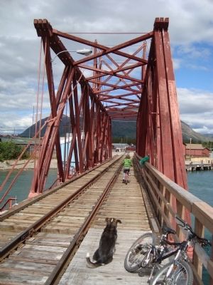 White Pass & Yukon Route Bridge over the Narrows.. Click for full size. White Pass & Yukon Route Bridge over the Narrows. image. Click for full size.
