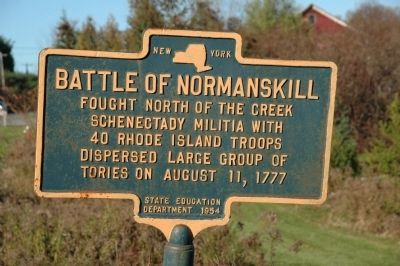 Battle of Normanskill Marker image. Click for full size.