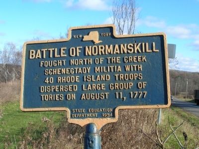 Battle of Normanskill Marker image. Click for full size.