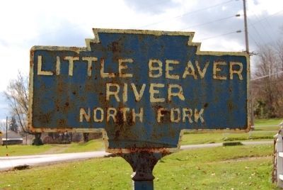 Little Beaver River North Fork Keystone Marker image. Click for full size.
