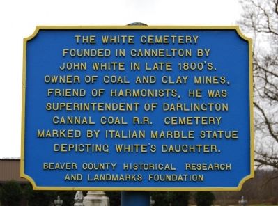 The White Cemetery Marker. Click for full size. The White Cemetery Marker image. Click for full size.