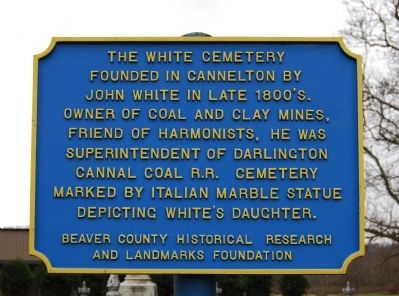 The White Cemetery Marker image. Click for full size.
