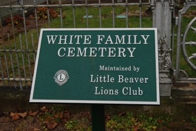 White Family Cemetery Marker image. Click for full size.