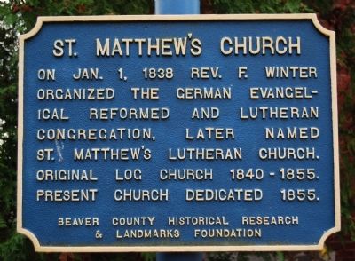St. Matthew's Church Marker image. Click for full size.