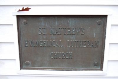 St. Matthew's Church Plaque image. Click for full size.