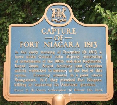 Capture of Fort Niagara Marker image. Click for full size.