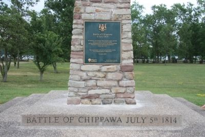 Battle of Chippawa Marker image. Click for full size.