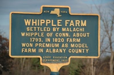 Whipple Farm Marker image. Click for full size.